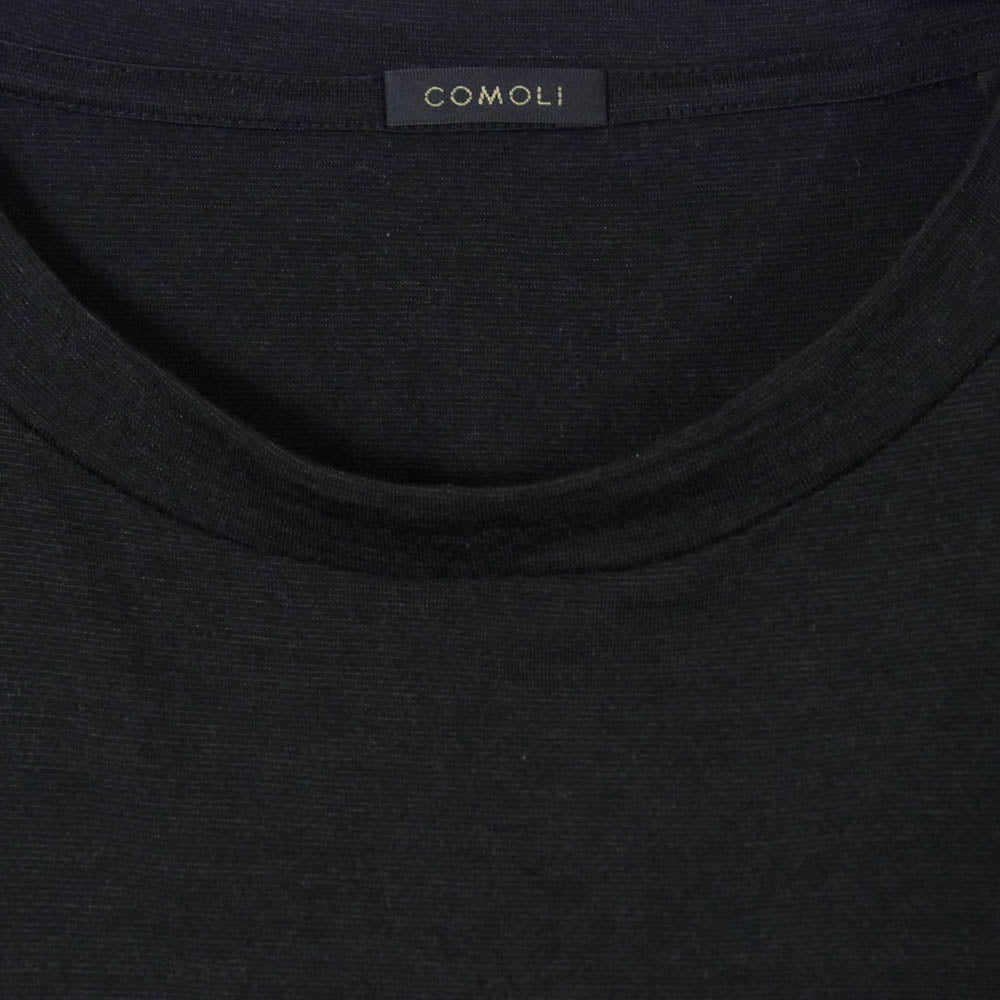 COMOLI コモリ 24AW A03-05009 ウール天竺長袖クルー チャコール 4【中古】