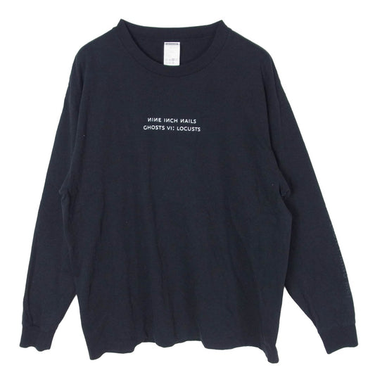 COMOLI コモリ 22AW V01-05023 Nine Inch Nails L/S T-SHIRT ナインインチネイルズ 長袖 クルーネック Tシャツ ブラック系 3【中古】