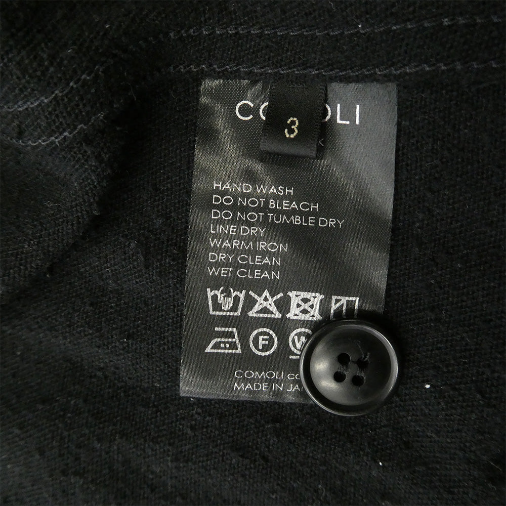 COMOLI コモリ 25SS B01-01004 シルクネップ オールインワン ブラック系 3【中古】