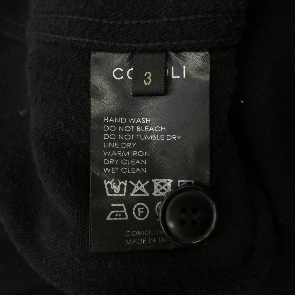 COMOLI コモリ 25SS B01-01004 シルクネップ オールインワン ブラック系 3【中古】