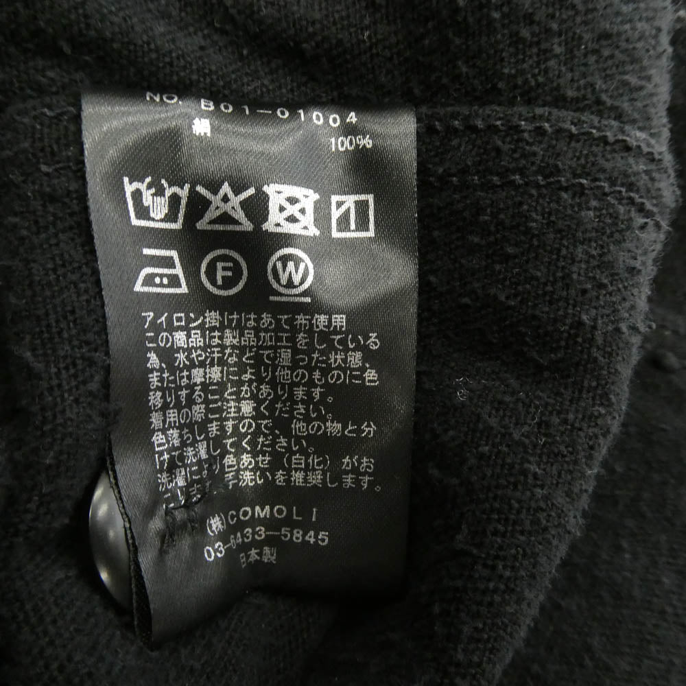 COMOLI コモリ 25SS B01-01004 シルクネップ オールインワン ブラック系 3【中古】