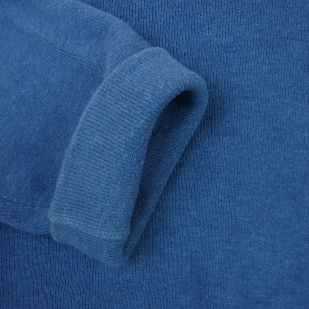 POLO RALPH LAUREN ポロ・ラルフローレン コットン ハーフジップ セーター ニット 中国製 ブルー系 XL【中古】