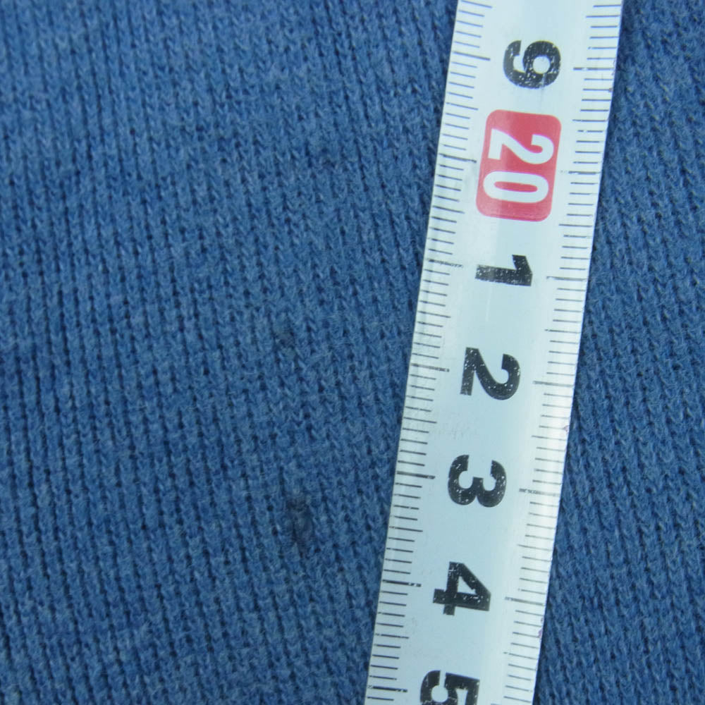 POLO RALPH LAUREN ポロ・ラルフローレン コットン ハーフジップ セーター ニット 中国製 ブルー系 XL【中古】