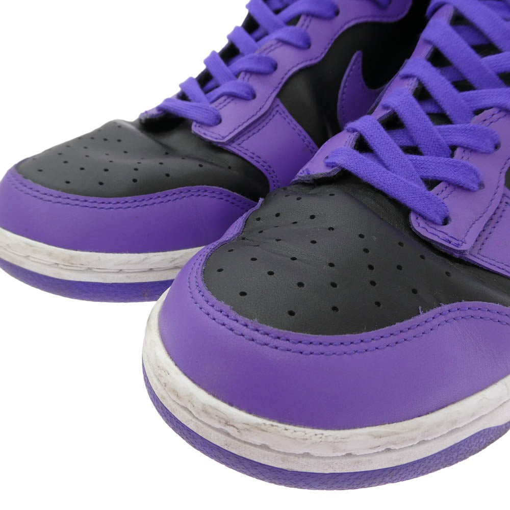 NIKE ナイキ DV0829-500 Dunk High Psychic Purple ダンク ハイ サイキック パープル ハイカット スニーカー ブラック系 パープル系 28cm【中古】