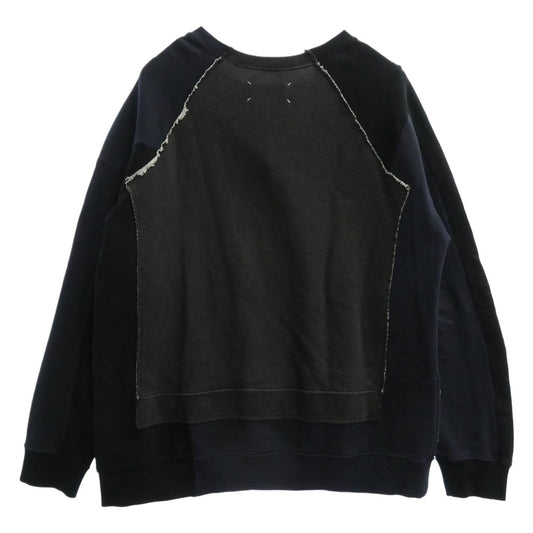 MAISON MARGIELA メゾンマルジェラ 17SS S30GU0045 14 RE-EDITION アーティザナル04AW復刻 再構築 オーバーサイズ スウェット トレーナー ブラック系 グレー系 ネイビー系 46【中古】