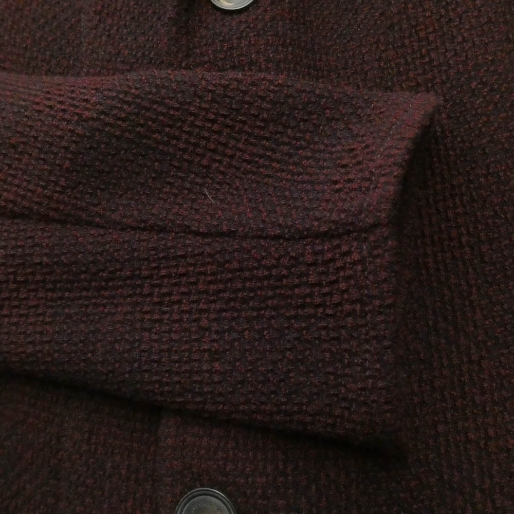 Emporio Armani エンポリオ・アルマーニ 41G51S 4B ニット シングル ジャケット エンジ系 48【中古】
