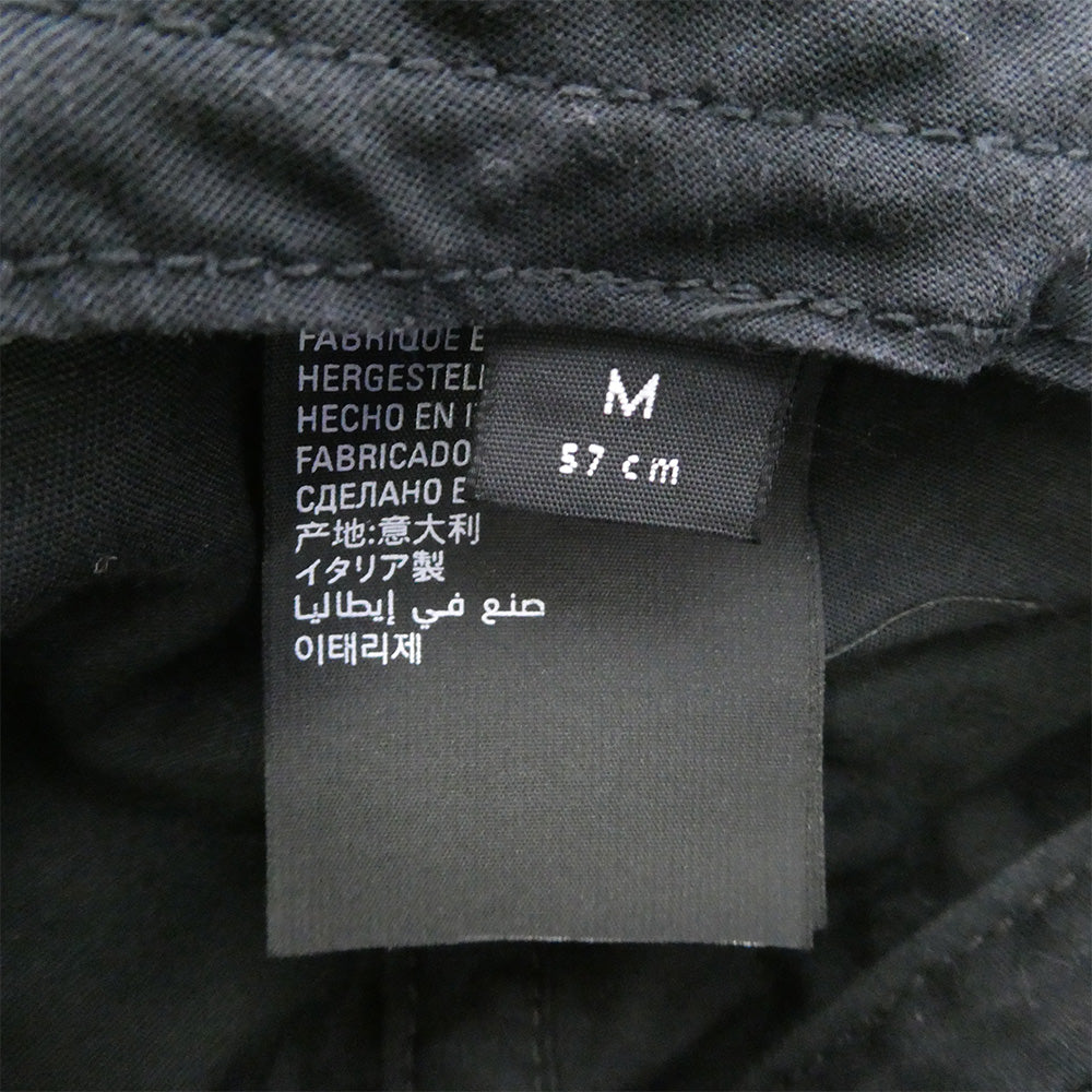 BALENCIAGA バレンシアガ 712160 ×adidas アディダス ロゴ ストライプ ベースボール キャップ 帽子 ブラック系 M 57cm【中古】