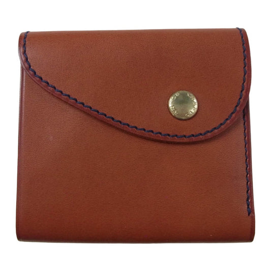 アーツアンドクラフツ ELBAMATT ACC TRIFOLD WALLET トライフォールドウォレット ヴァケッタレザー 財布 ブラウン系【美品】【中古】