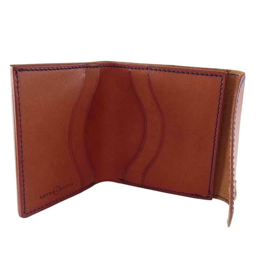 アーツアンドクラフツ ELBAMATT ACC TRIFOLD WALLET トライフォールドウォレット ヴァケッタレザー 財布 ブラウン系【美品】【中古】