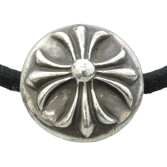 CHROME HEARTS クロムハーツ（原本無） HAIRBAND クロスボール ボタン ヘアゴム コンチョ シルバー系【中古】
