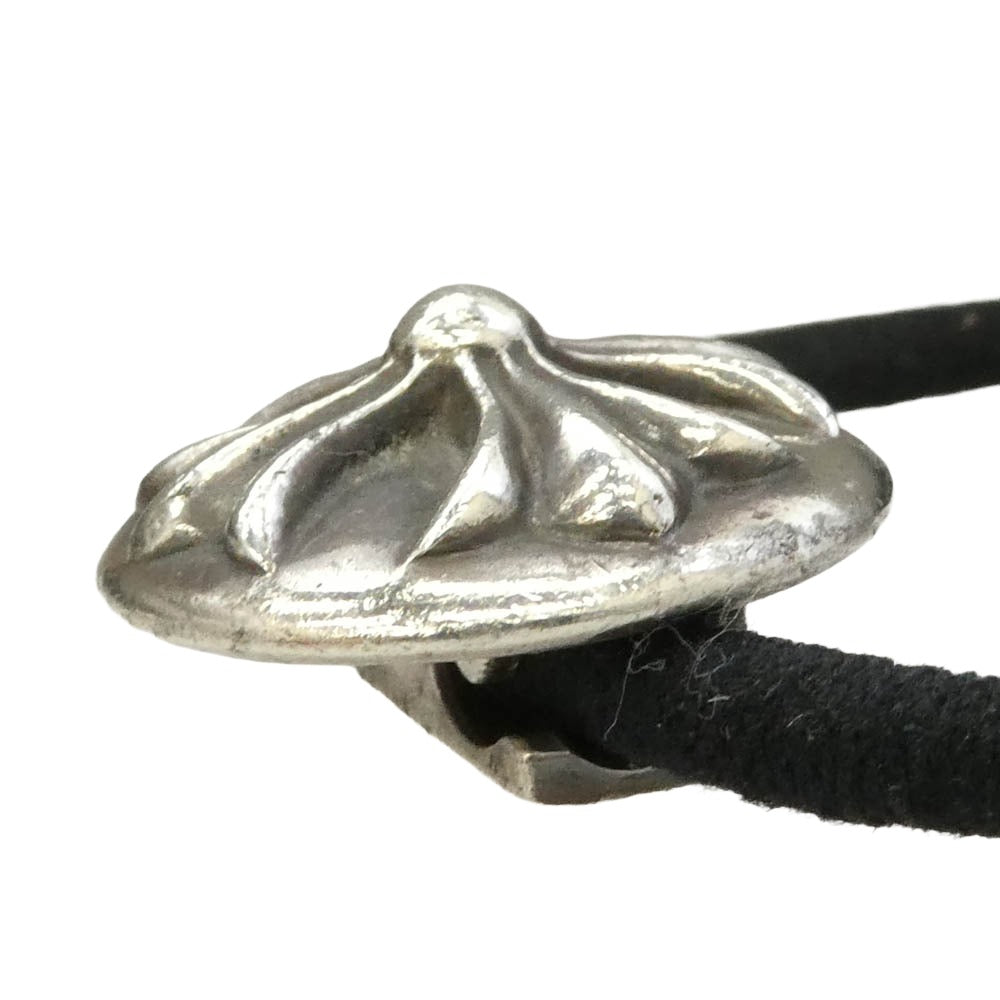 CHROME HEARTS クロムハーツ（原本無） HAIRBAND クロスボール ボタン ヘアゴム コンチョ シルバー系【中古】