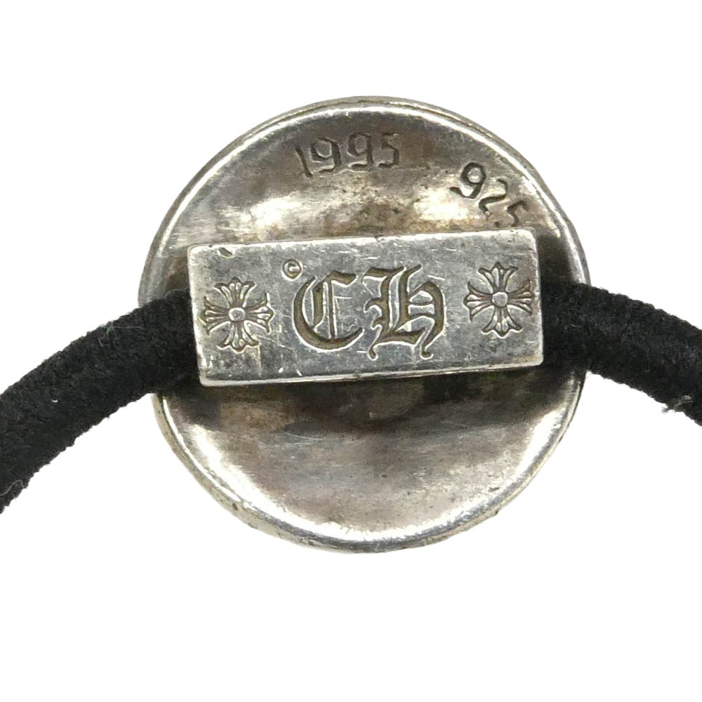 CHROME HEARTS クロムハーツ（原本無） HAIRBAND クロスボール ボタン ヘアゴム コンチョ シルバー系【中古】