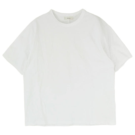 ALVANA アルヴァナ オーバーサイズ クルーネック 丸首 無地 半袖 Tシャツ ホワイト系 3【中古】
