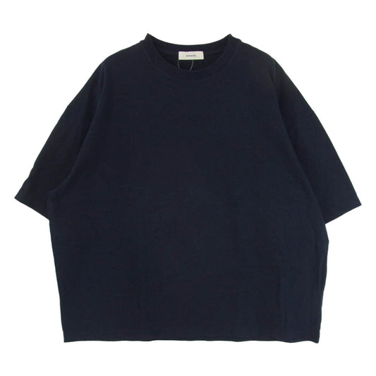 ALVANA アルヴァナ オーバーサイズ クルーネック 半袖 ショートスリーブ Tシャツ ネイビー系 4【中古】