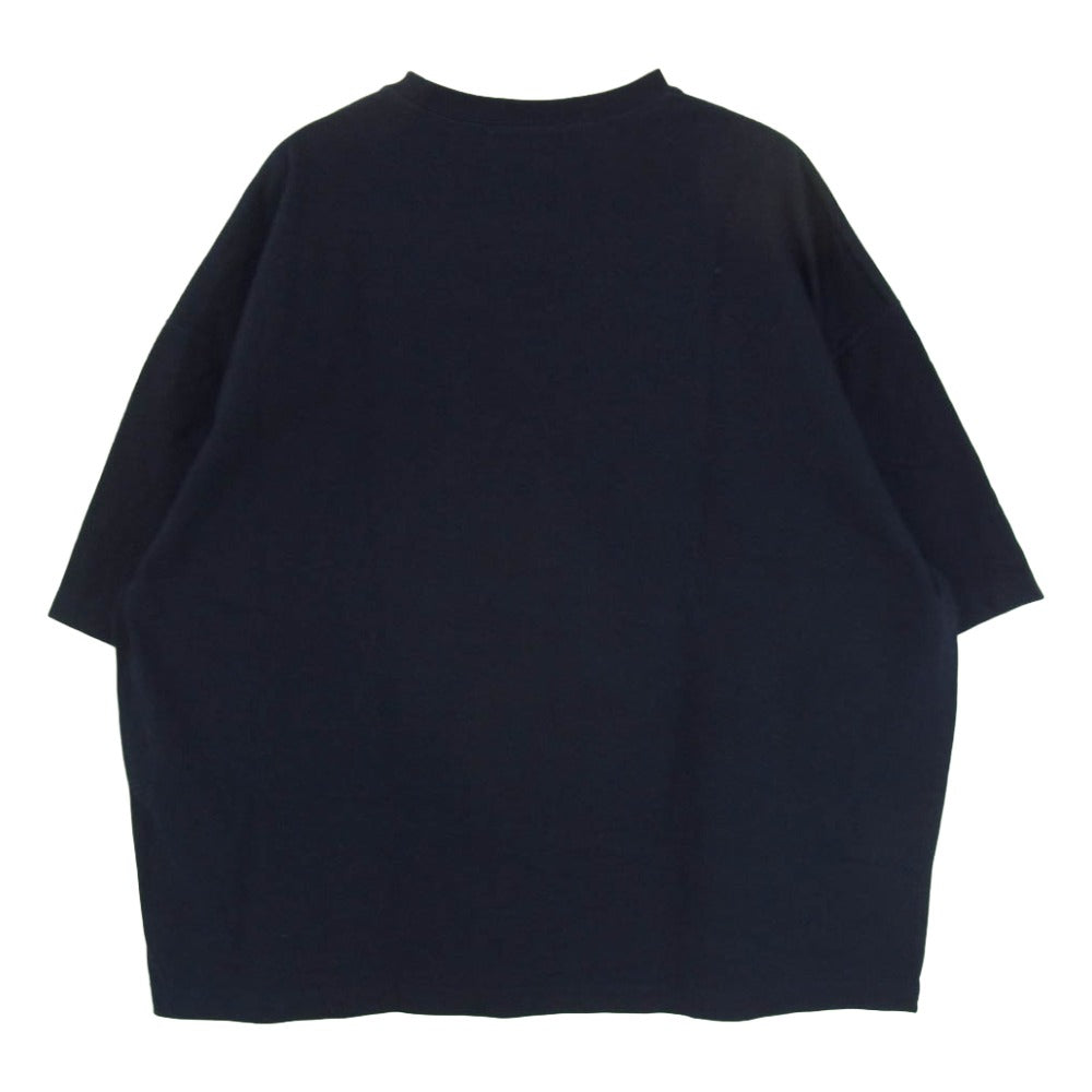 ALVANA アルヴァナ オーバーサイズ クルーネック 半袖 ショートスリーブ Tシャツ ネイビー系 4【中古】