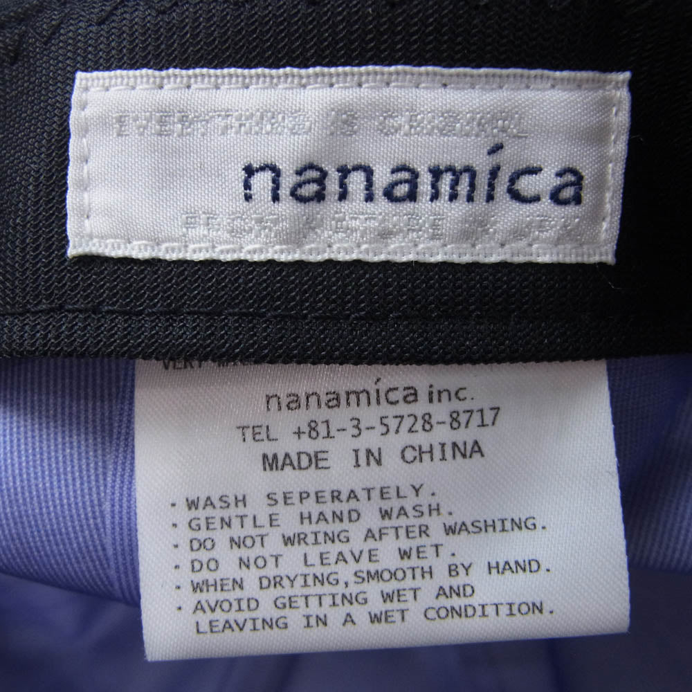 nanamica ナナミカ SUPF168 GORE-TEX ゴアテックス キャップ ダークネイビー系 F【中古】