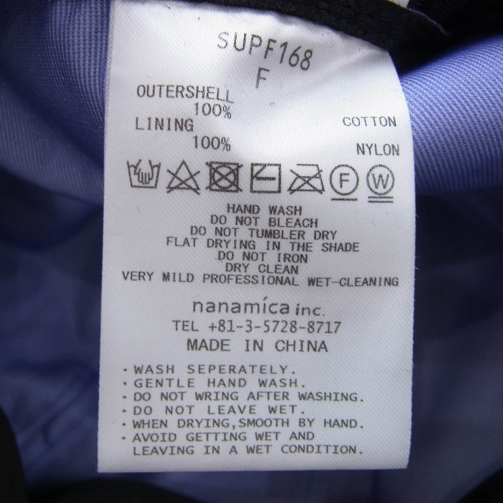 nanamica ナナミカ SUPF168 GORE-TEX ゴアテックス キャップ ダークネイビー系 F【中古】
