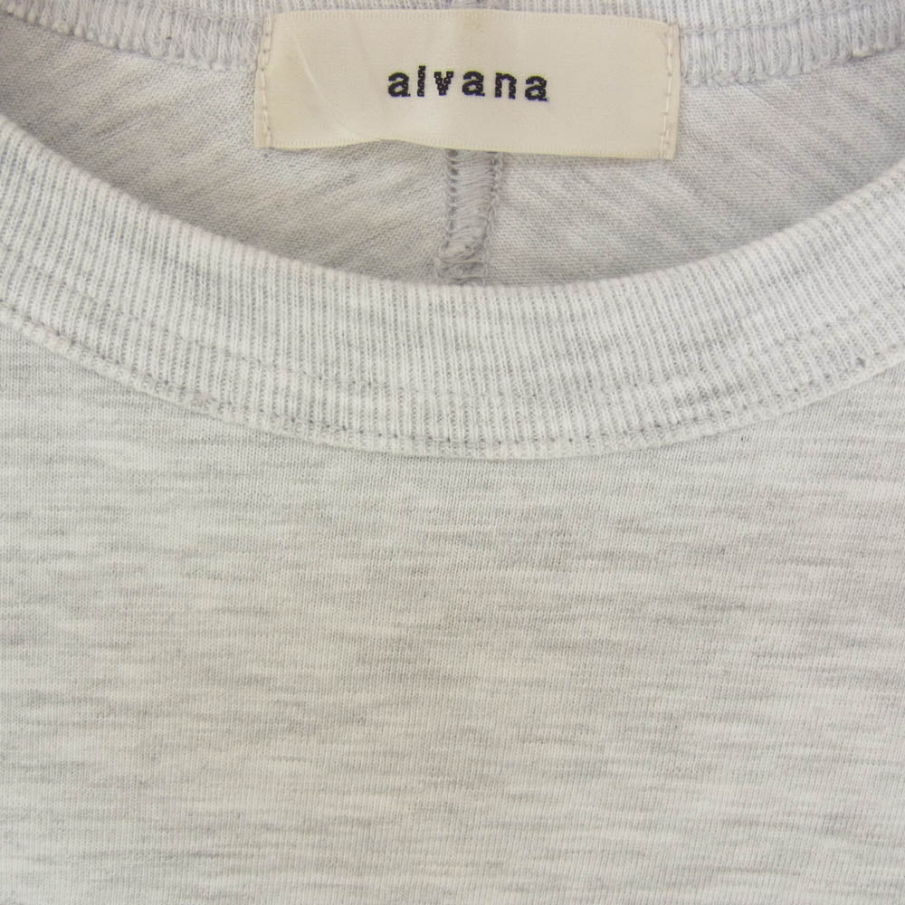 ALVANA アルヴァナ FADE FOOTBALL L/S TEE SHIRTS フェードフットボールロングスリーブTシャツ グレー系 3【中古】