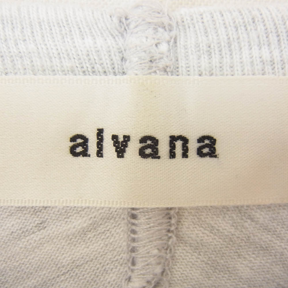 ALVANA アルヴァナ FADE FOOTBALL L/S TEE SHIRTS フェードフットボールロングスリーブTシャツ グレー系 3【中古】