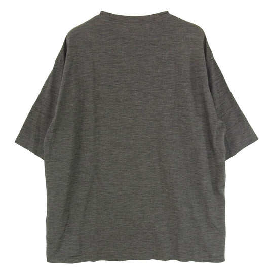 COMOLI コモリ 23SS X01-05023 サマーウール 天竺 Tシャツ グレー系 3【中古】