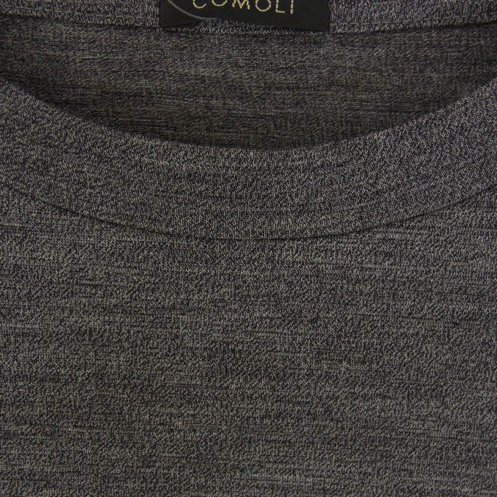 COMOLI コモリ 23SS X01-05023 サマーウール 天竺 Tシャツ グレー系 3【中古】