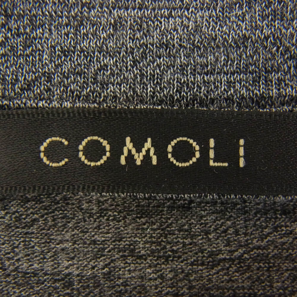 COMOLI コモリ 23SS X01-05023 サマーウール 天竺 Tシャツ グレー系 3【中古】
