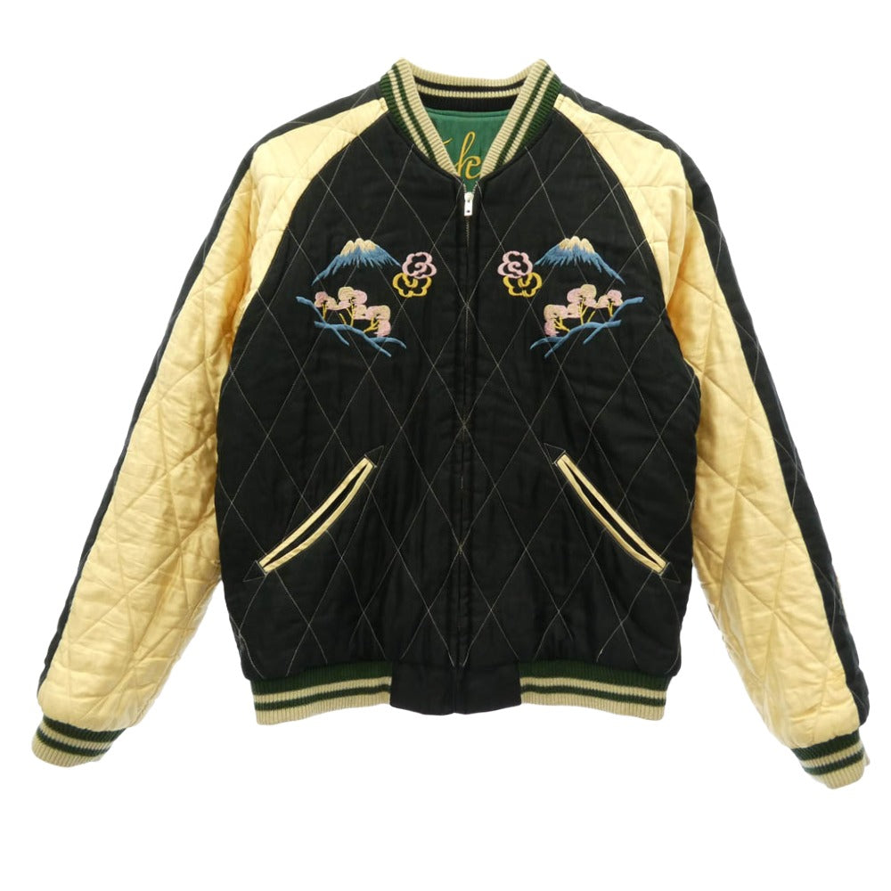 TAILOR TOYO テイラー東洋 TT14893-145 Early 1950s Style Acetate Quilted Souvenir Jacket リバーシブル スーベニア ジャケット キルティング 龍 日本 刺繍 グリーン系 M【中古】