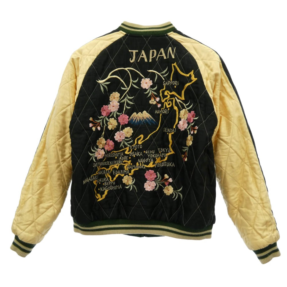 TAILOR TOYO テイラー東洋 TT14893-145 Early 1950s Style Acetate Quilted Souvenir Jacket リバーシブル スーベニア ジャケット キルティング 龍 日本 刺繍 グリーン系 M【中古】