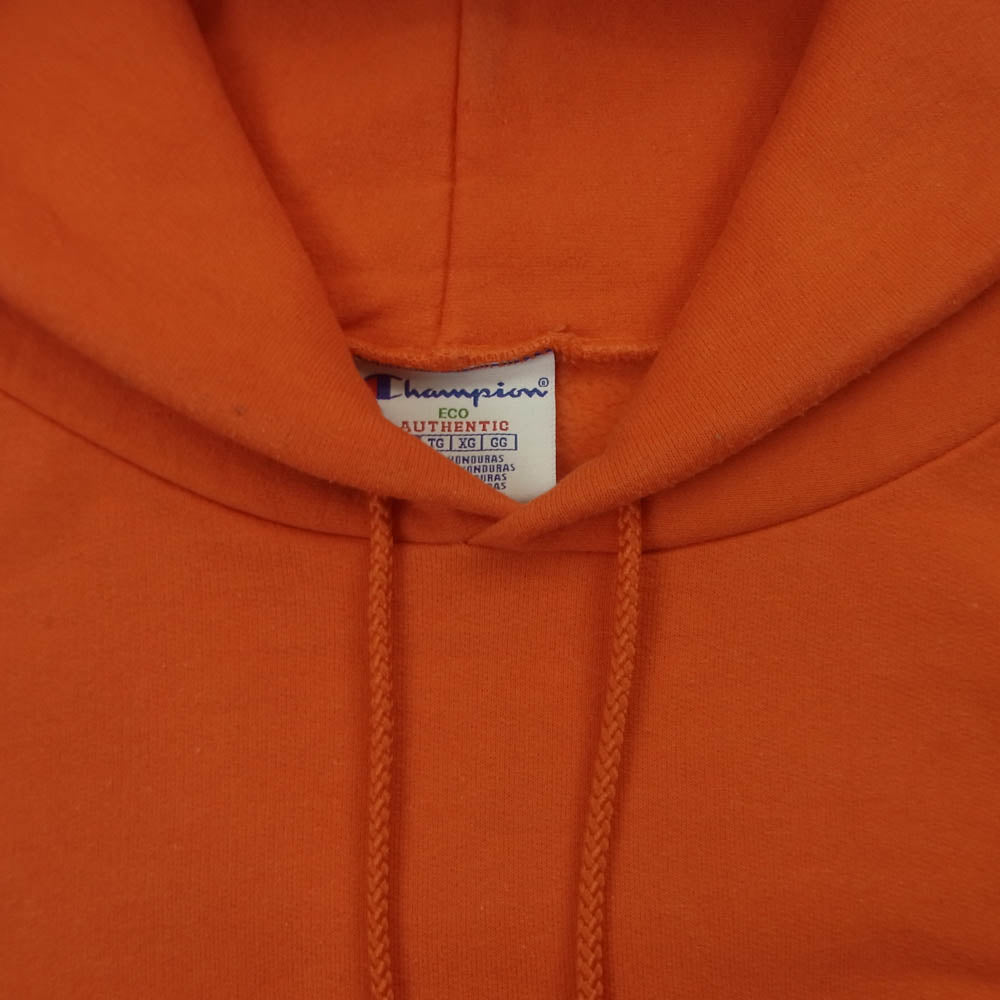ストレイラッツ Champion ボディ プルオーバー フーディー パーカー オレンジ系 XL【中古】