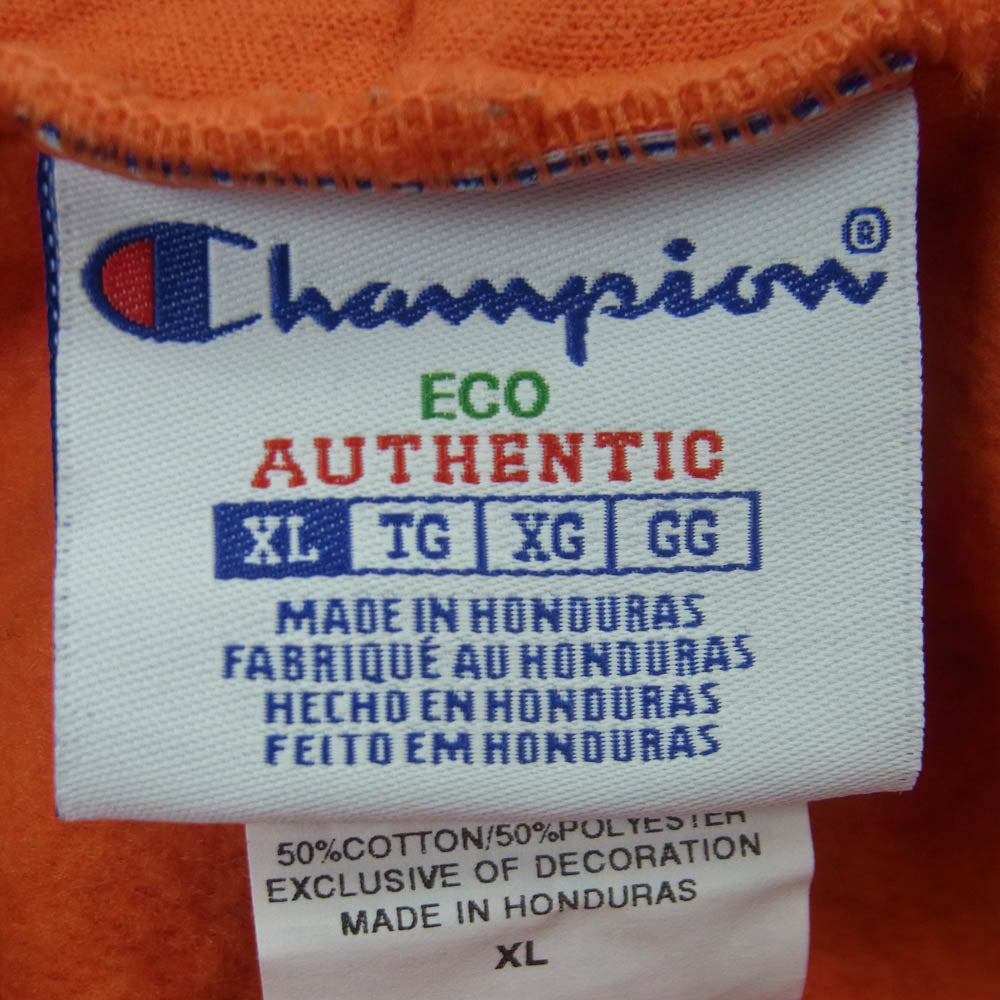 ストレイラッツ Champion ボディ プルオーバー フーディー パーカー オレンジ系 XL【中古】