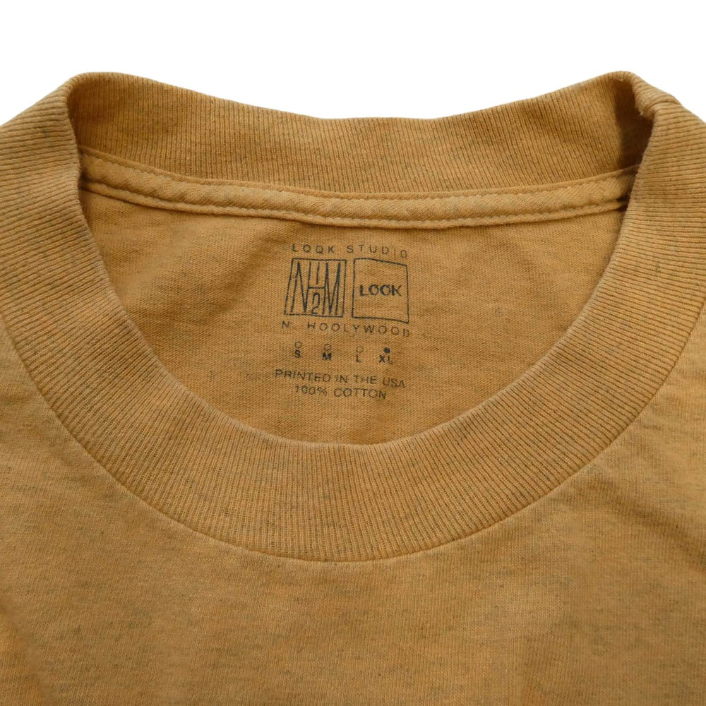 N.HOOLYWOOD エヌハリウッド × LOOK STUDIO ルックスタジオ 半袖 Tシャツ カットソー ライトブラウン系 XL【中古】