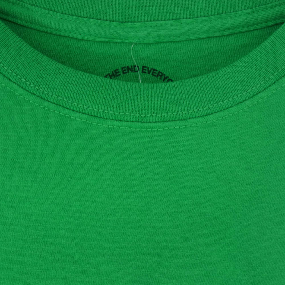 アンチソーシャルソーシャルクラブ ロゴプリント 半袖 Tシャツ カットソー グリーン系 XL【極上美品】【中古】