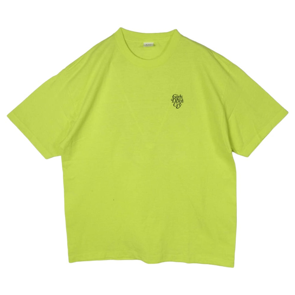 Girls Don't Cry ガールズドントクライ × vk design works デザインワークス 半袖 Tシャツ カットソー イエロー系 表記無し【中古】