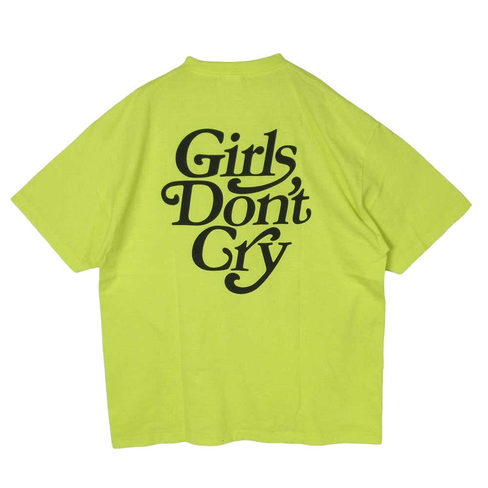 Girls Don't Cry ガールズドントクライ × vk design works デザインワークス 半袖 Tシャツ カットソー イエロー系 表記無し【中古】