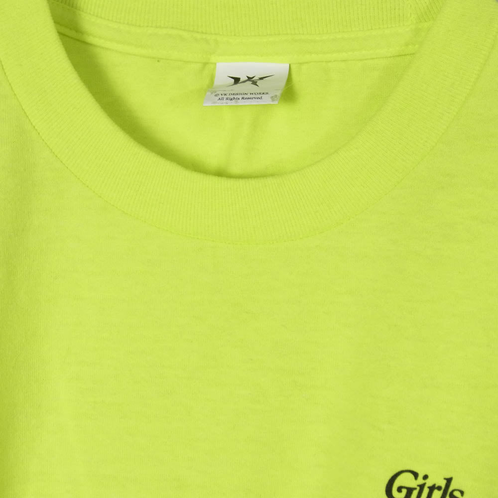Girls Don't Cry ガールズドントクライ × vk design works デザインワークス 半袖 Tシャツ カットソー イエロー系 表記無し【中古】