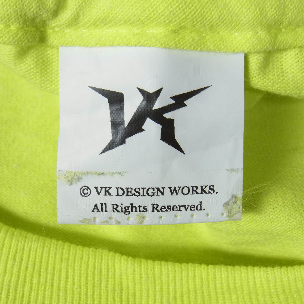 Girls Don't Cry ガールズドントクライ × vk design works デザインワークス 半袖 Tシャツ カットソー イエロー系 表記無し【中古】