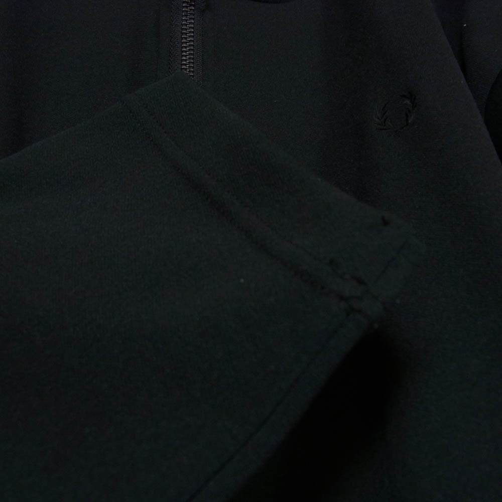 FRED PERRY フレッドペリー FZ2569 BILLY'S EXCLUSIVE BOMBER TRACK COAT ボンバートラックコート ジャージー ロングジャケット ブラック系 L【中古】