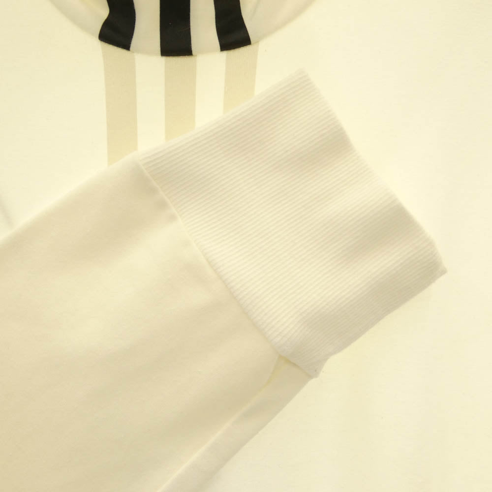 Y-3 Yohji Yamamoto ワイスリー ヨウジヤマモト DP0483 3-STRIPES HIGH NECK TEE 3ストライプ ハイネック 長袖Tシャツ ホワイト オフホワイト系 ホワイト系 M【中古】