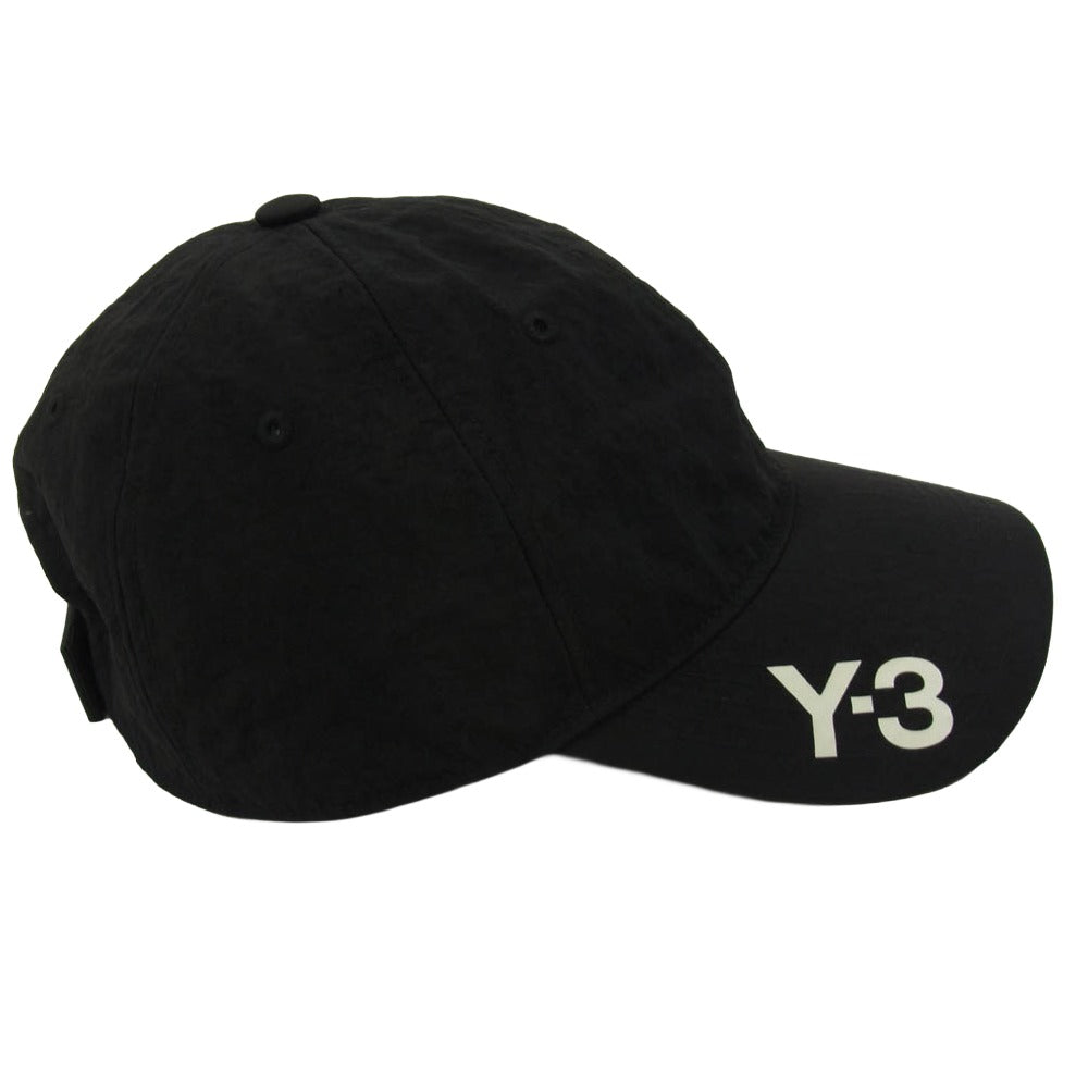 Y-3 Yohji Yamamoto ワイスリー ヨウジヤマモト H54044 CORDURA CAP ロゴ コーデュラナイロン ウール キャップ ブラック系【中古】