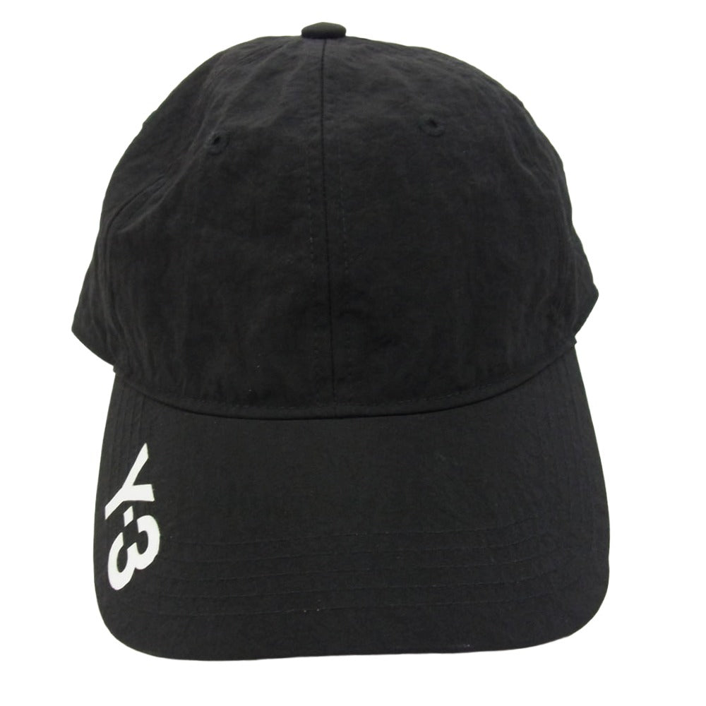 Y-3 Yohji Yamamoto ワイスリー ヨウジヤマモト H54044 CORDURA CAP ロゴ コーデュラナイロン ウール キャップ ブラック系【中古】