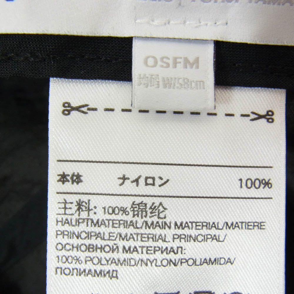 Y-3 Yohji Yamamoto ワイスリー ヨウジヤマモト H54044 CORDURA CAP ロゴ コーデュラナイロン ウール キャップ ブラック系【中古】