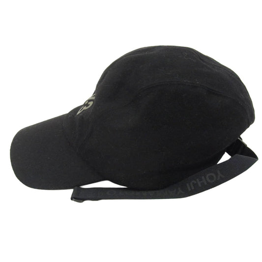 Y-3 Yohji Yamamoto ワイスリー ヨウジヤマモト GK3131 CH1 WOOL CAP ロゴ ウール キャップ ブラック系【中古】