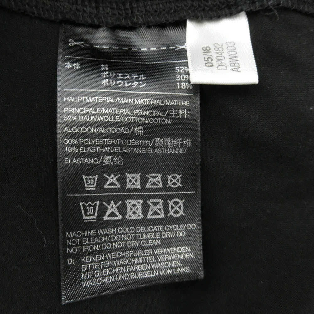 Y-3 Yohji Yamamoto ワイスリー ヨウジヤマモト DP0482 3-STRIPES HIGH NECK TEE 3ストライプ ハイネック 長袖Tシャツ ブラック ブラック系 M【中古】