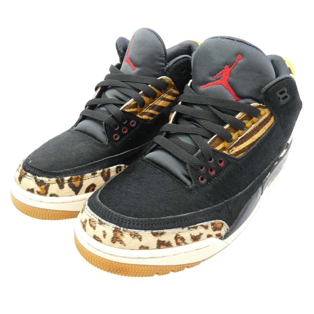 NIKE ナイキ CK4344-002 Air Jordan 3 Retro SE Animal Instinct/Safari エアジョーダン3 レトロ アニマルインスティンクト/サファリ スニーカー ブラック系 27.5cm【中古】