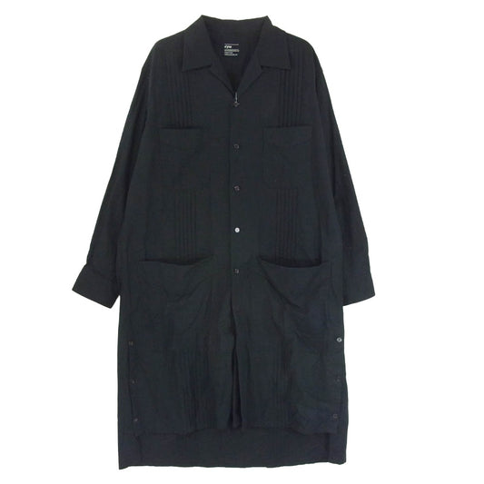 Yohji Yamamoto ヨウジヤマモト S'YTE サイト UD-B30-079 メキシカン ロング 長袖シャツ グレー系 M【中古】