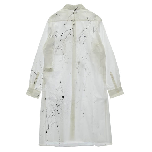 Yohji Yamamoto ヨウジヤマモト S'YTE サイト 21SS UT-B59-085 スプラッシュペイントブロードロングシャツ ホワイト系 3【美品】【中古】