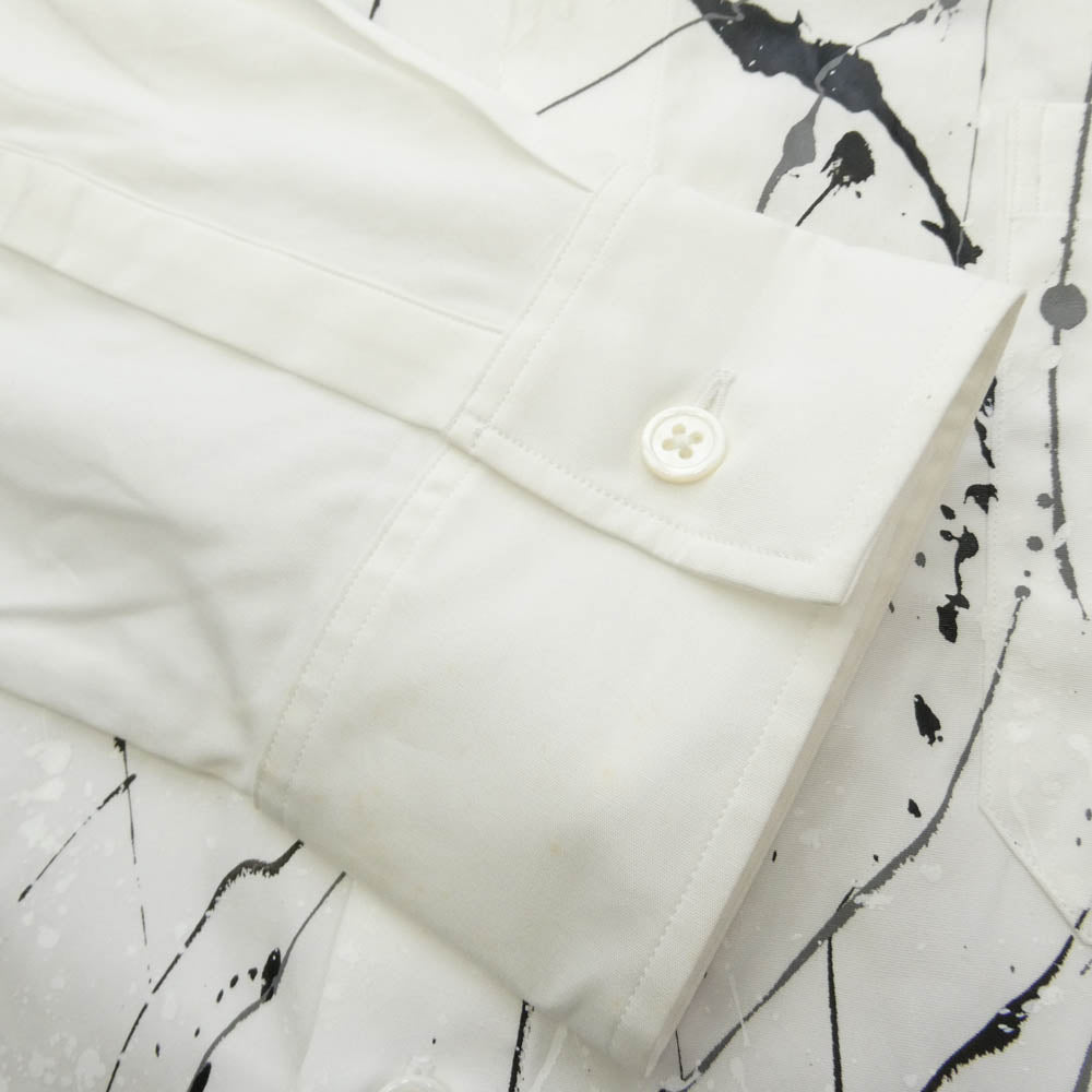Yohji Yamamoto ヨウジヤマモト S'YTE サイト 21SS UT-B59-085 スプラッシュペイントブロードロングシャツ ホワイト系 3【美品】【中古】