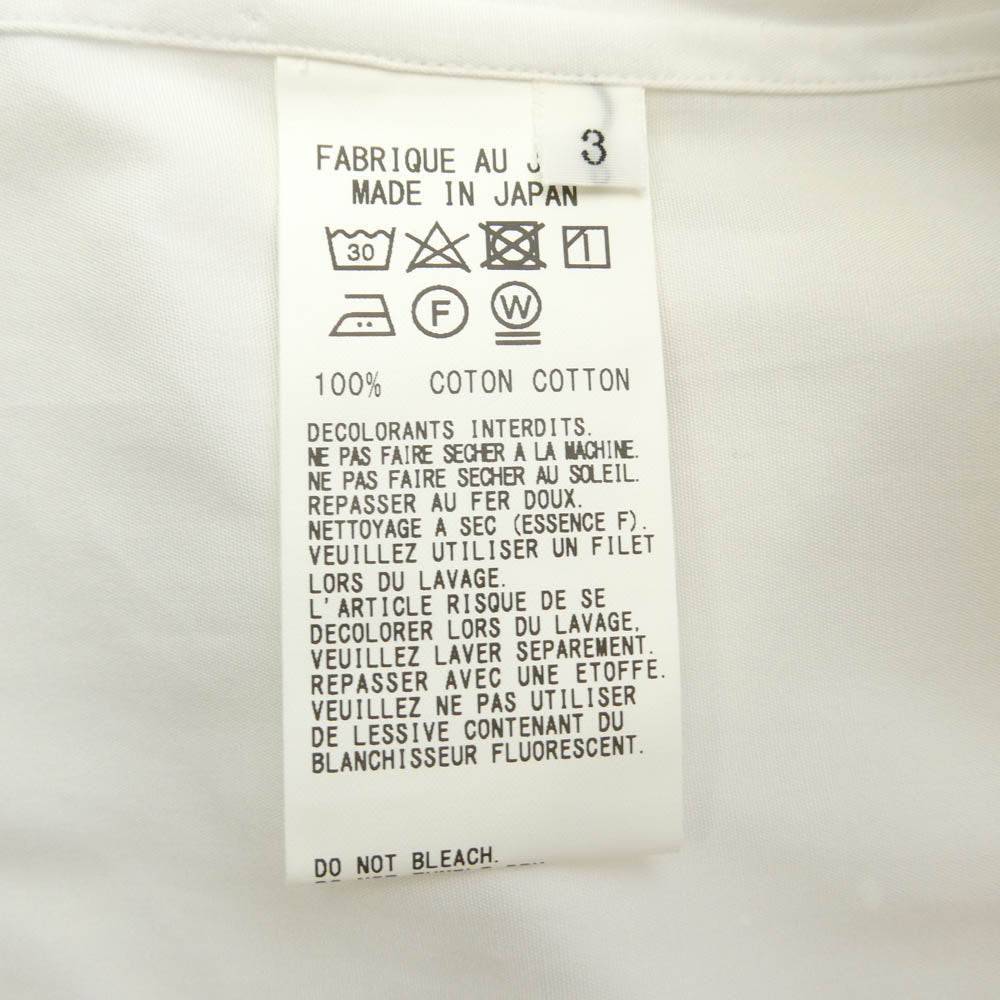 Yohji Yamamoto ヨウジヤマモト S'YTE サイト 21SS UT-B59-085 スプラッシュペイントブロードロングシャツ ホワイト系 3【美品】【中古】