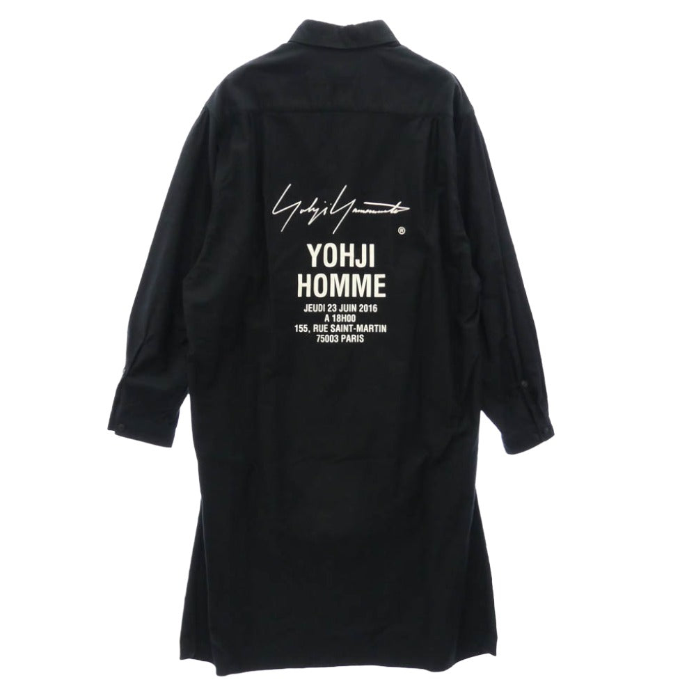 ヨウジヤマモトプールオム スタッフシャツ 17SS　コットン100% yohji yamamoto 17ss スタッフシャツ yohji yamamoto POUR HOMME