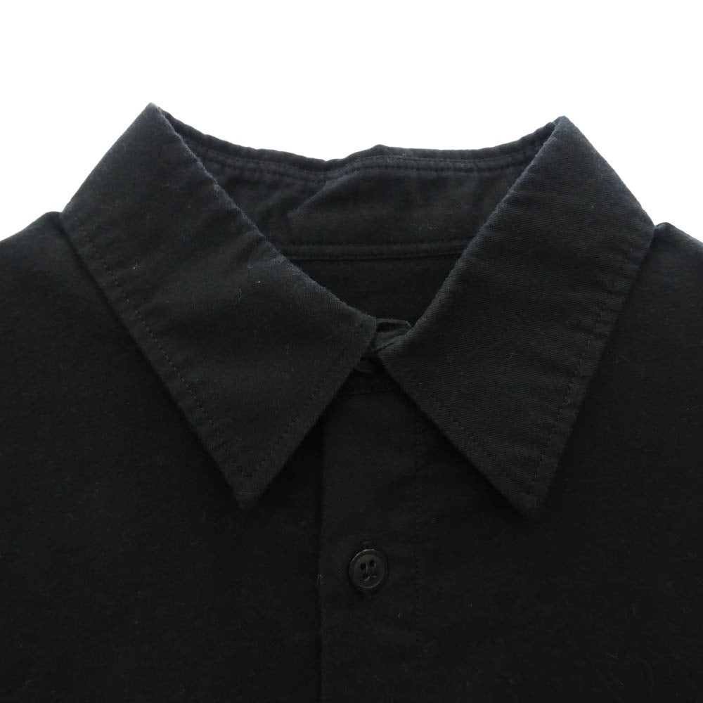 Yohji Yamamoto POUR HOMME ヨウジヤマモトプールオム 17SS HD-B99-999 スタッフシャツ バックプリント長袖シャツ ブラック系【中古】